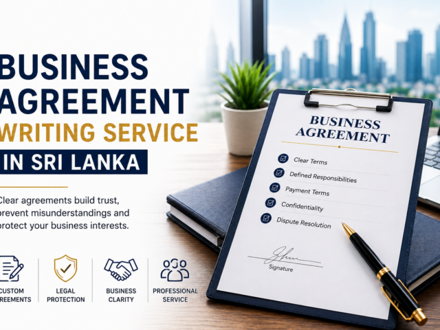 Business Agreement Writing Service in Sri Lanka