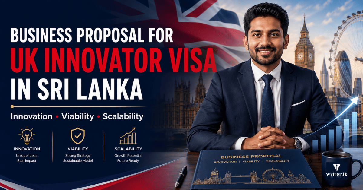 Business Proposal for UK Innovator Visa in Sri Lanka
